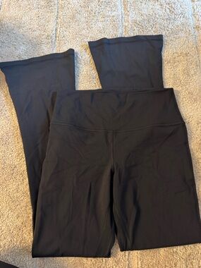 lululemon athletica Black Wide-Leg Yoga Pants